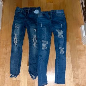 2 pairs of jeans from shein, super stylish, super comfortable, very easy to wear